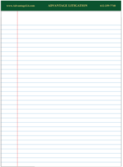 litigation letter pads