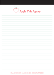 letter pad with custom logo print