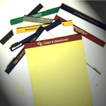 foil stamp imprinted legal pads