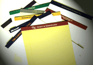 custom printed header letter pads