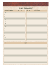 ivory organizer pad