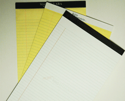 legal pads