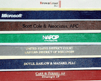 tape imprinted legal and letter pads