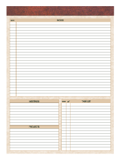 white planning pad